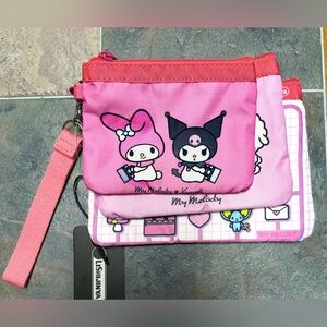 Sanrio 3pc wristlet set My Melody & Kuromi